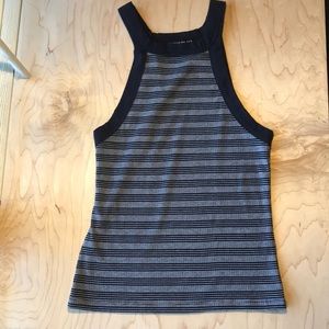 Cotton on striped blue tank top
